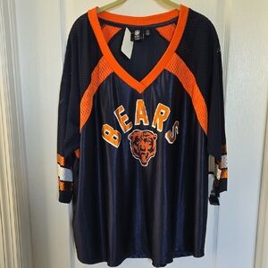 Chicago Bears Womens Team Apparel - Plus 2X (2XL) 3/4 Sleeve Jersey - NWT